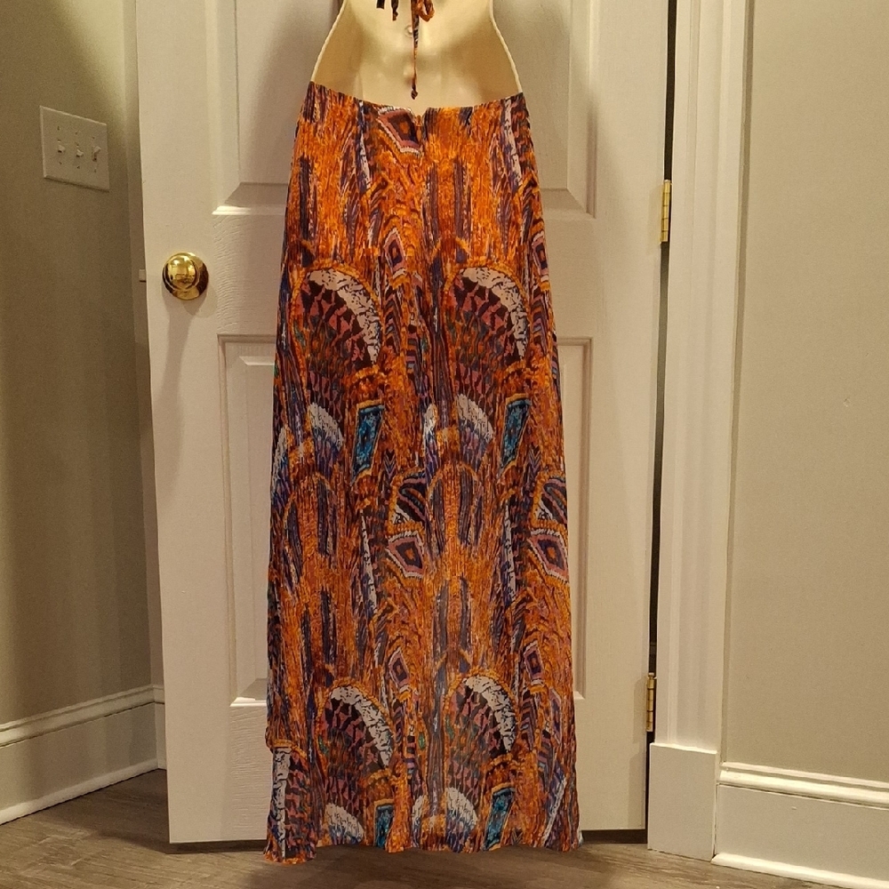 Bebe Multicolor Patterned Maxi Dress - image 7